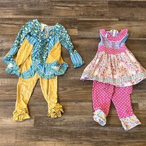 Matilda Jane Kids Matching Sets in Blue, Yellow, and Pink
